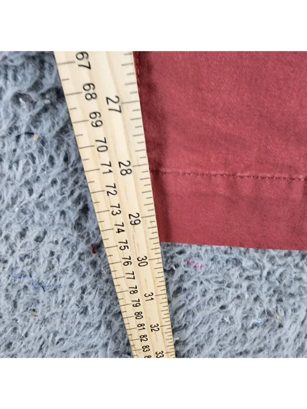 Tailor Vintage Pants Mens 38x30 Red Stretch High Rise Slim Fit *NWT*